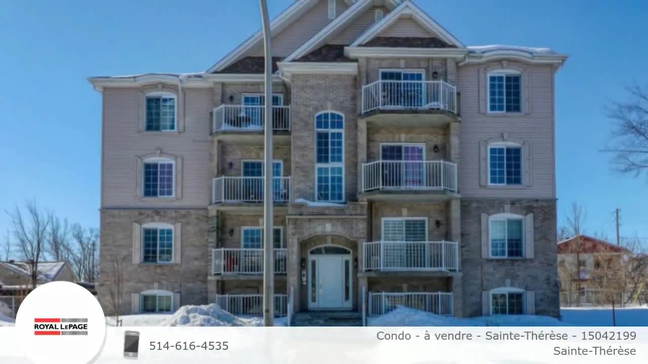 Condo à vendre SainteThérèse 15042199