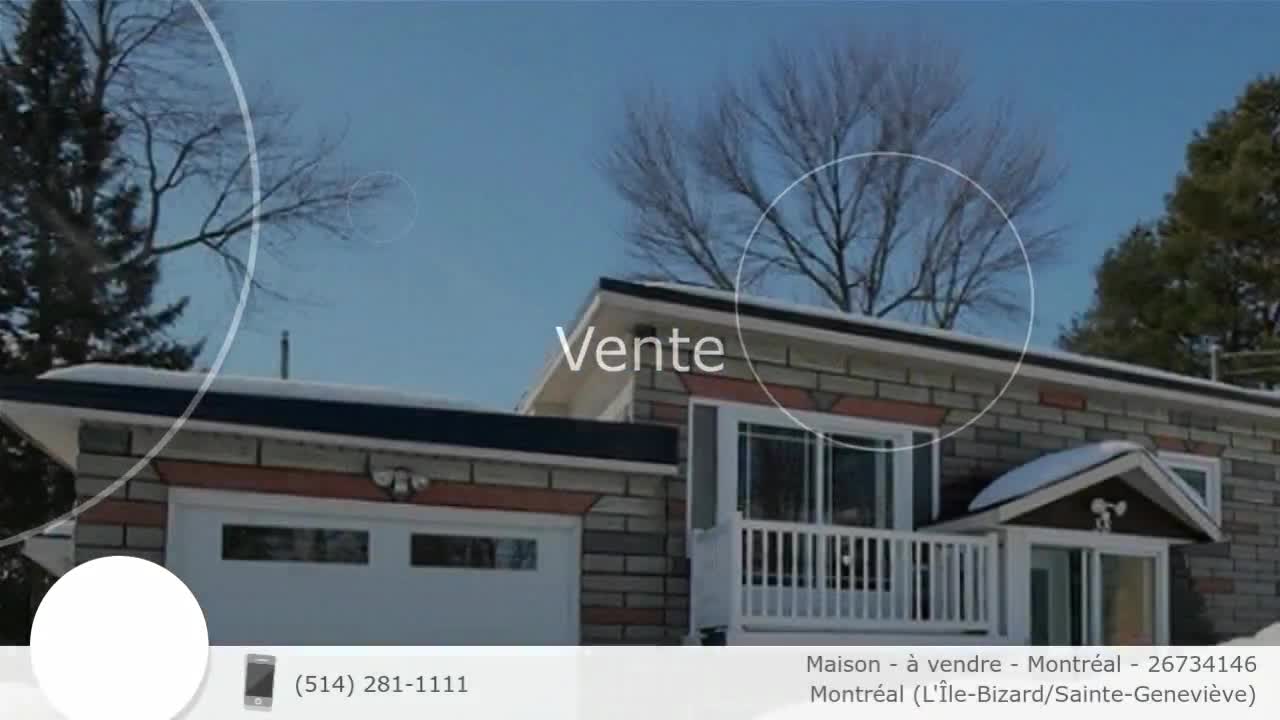 Maison à vendre Montréal 26734146