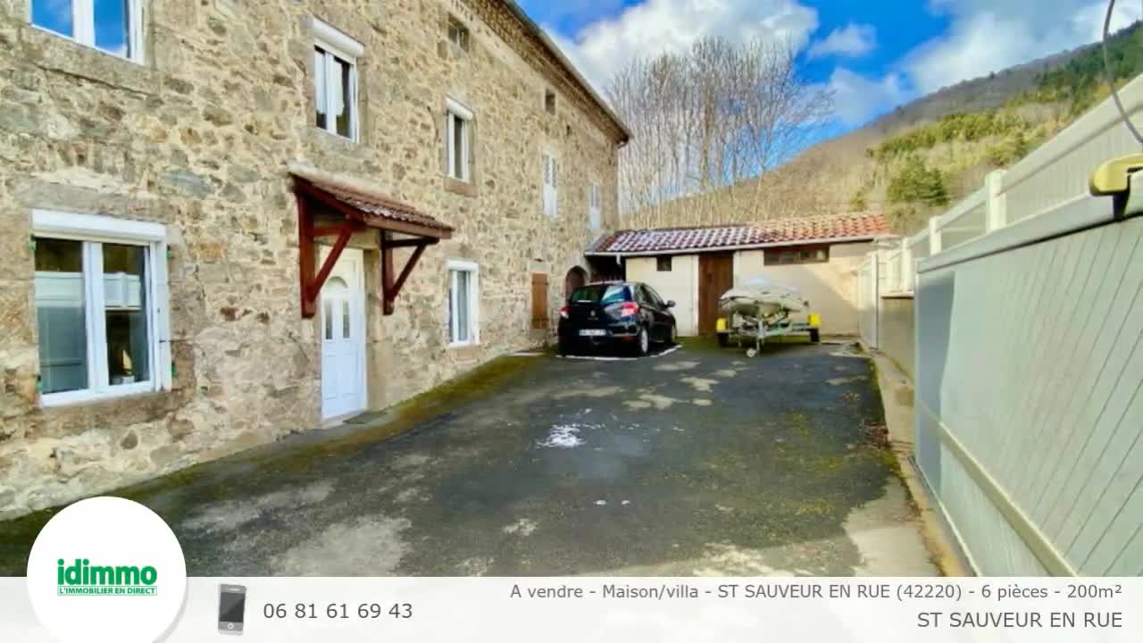 A vendre Maison/villa ST SAUVEUR EN RUE (42220) 6 pièces 200m²