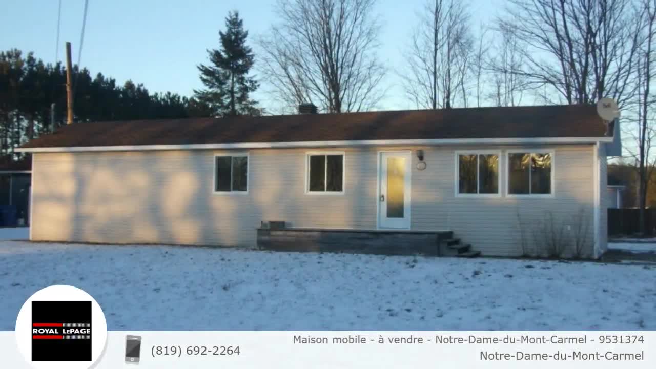 Maison mobile à vendre NotreDameduMontCarmel 9531374