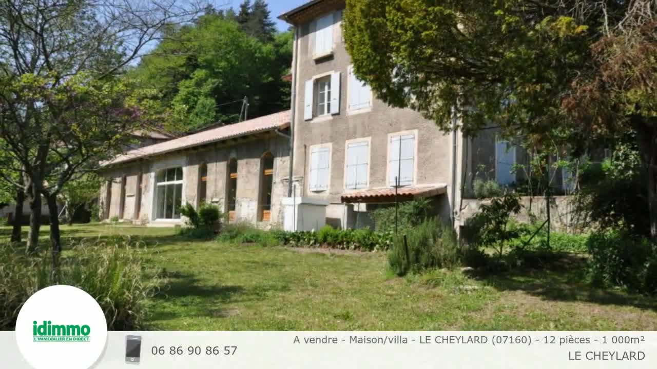 A vendre Maison/villa LE CHEYLARD (07160) 12 pièces 1 000m²